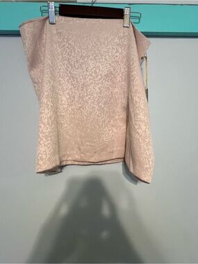House of Harlow 1960 Blush Jacquard One Shoulder Mini Dress Size Medium NWT